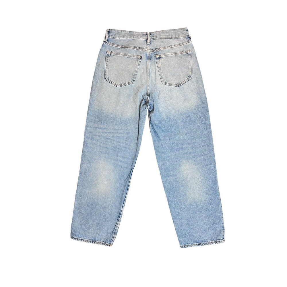 H&M Loose Fit Light Wash Baggy Denim Jeans Men's 31x32 Relaxed Straight Leg - Picture 3 of 9